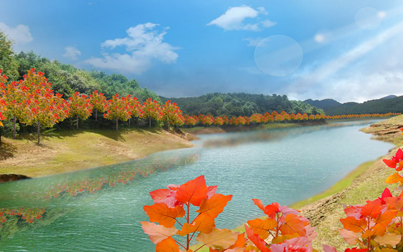 河道溪流+湖泊水库